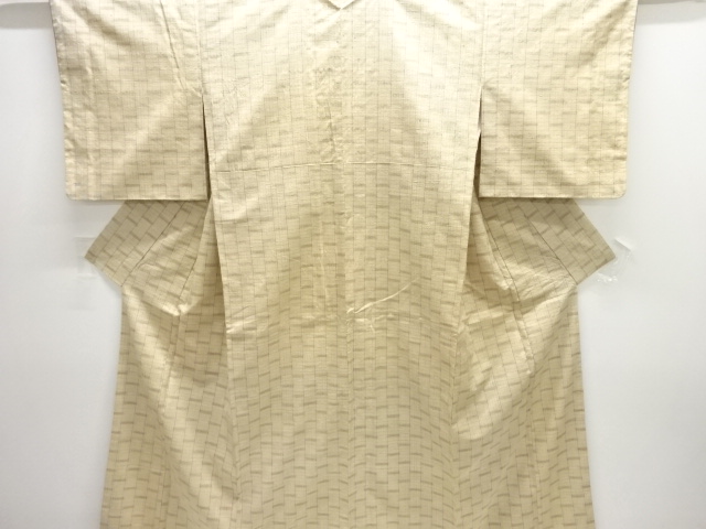 JAPANESE KIMONO / TSUMUGI / WOVEN KASURI PATTERN